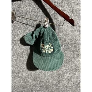 Dont Trip Hat Cap Snap Back Green Corduroy Embroidered Baseball Mens Trucker